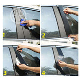 Honda Civic X Glossy Black Door Pillar Stickers Sleek & Stylish Finish